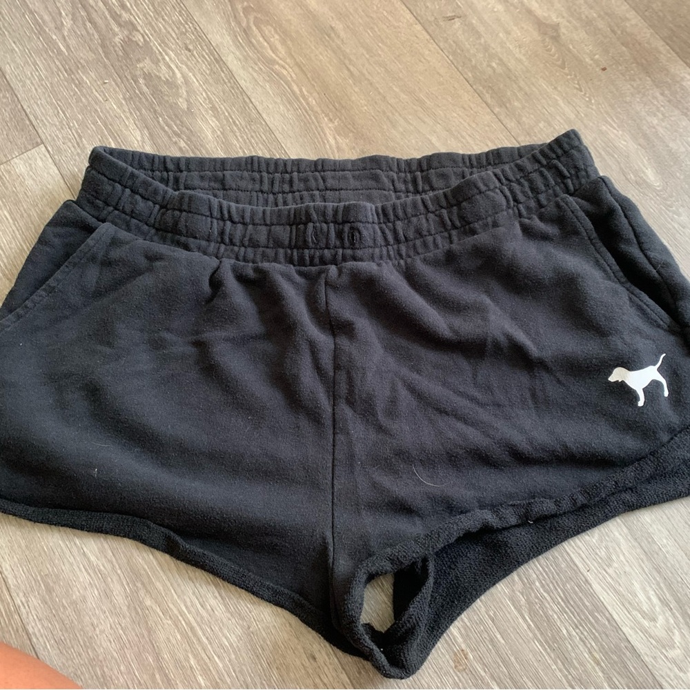 PINK Black Lounge Shorts